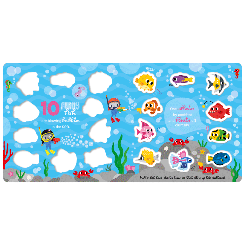 Board Book - 10 Funny Fish-Mountain Baby