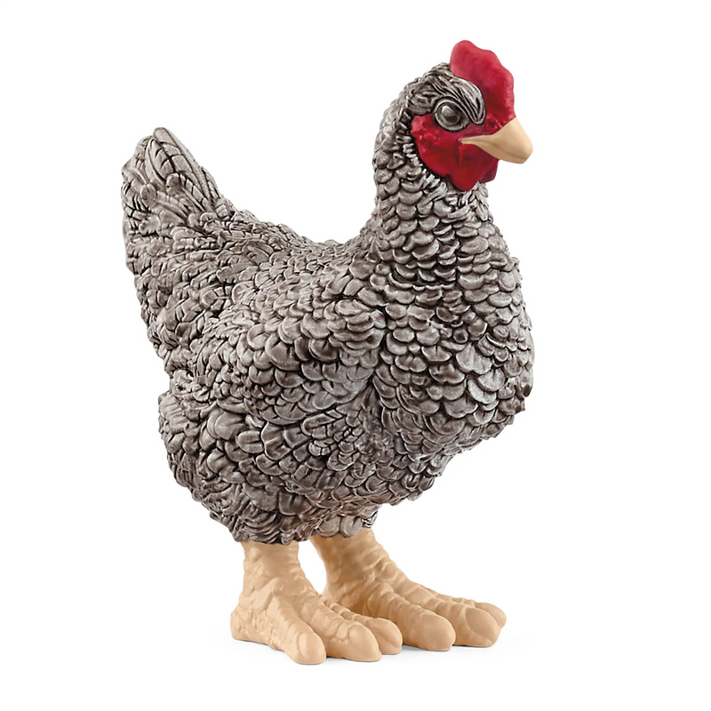 Schleich Animal Figurine - Plymouth Rock Chicken-Mountain Baby