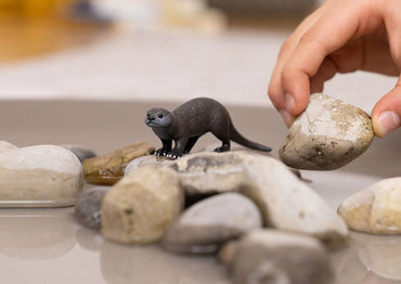 Schleich Animal Figurine - Otter-Mountain Baby