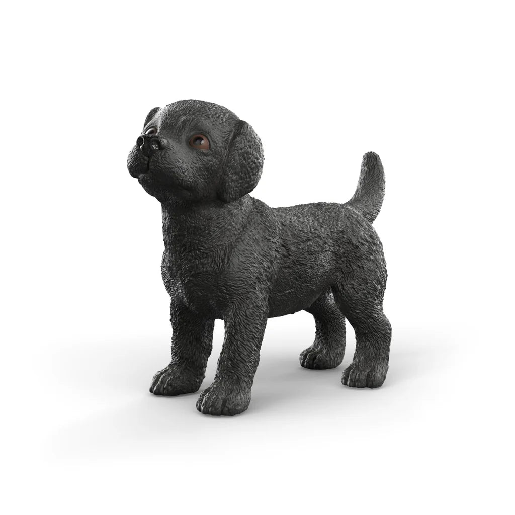 Schleich Animal Figurine - Black Labrador Retriever Puppy-Mountain Baby