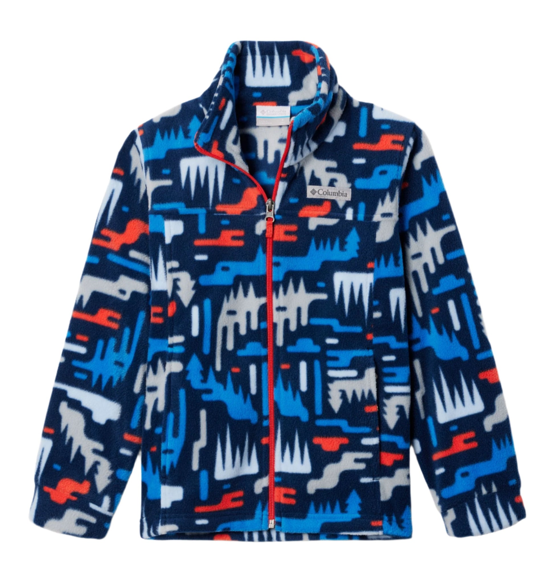 Columbia Fleece Jacket - Zing 3 (Youth) - Collegiate Navy/Highland-Mountain Baby