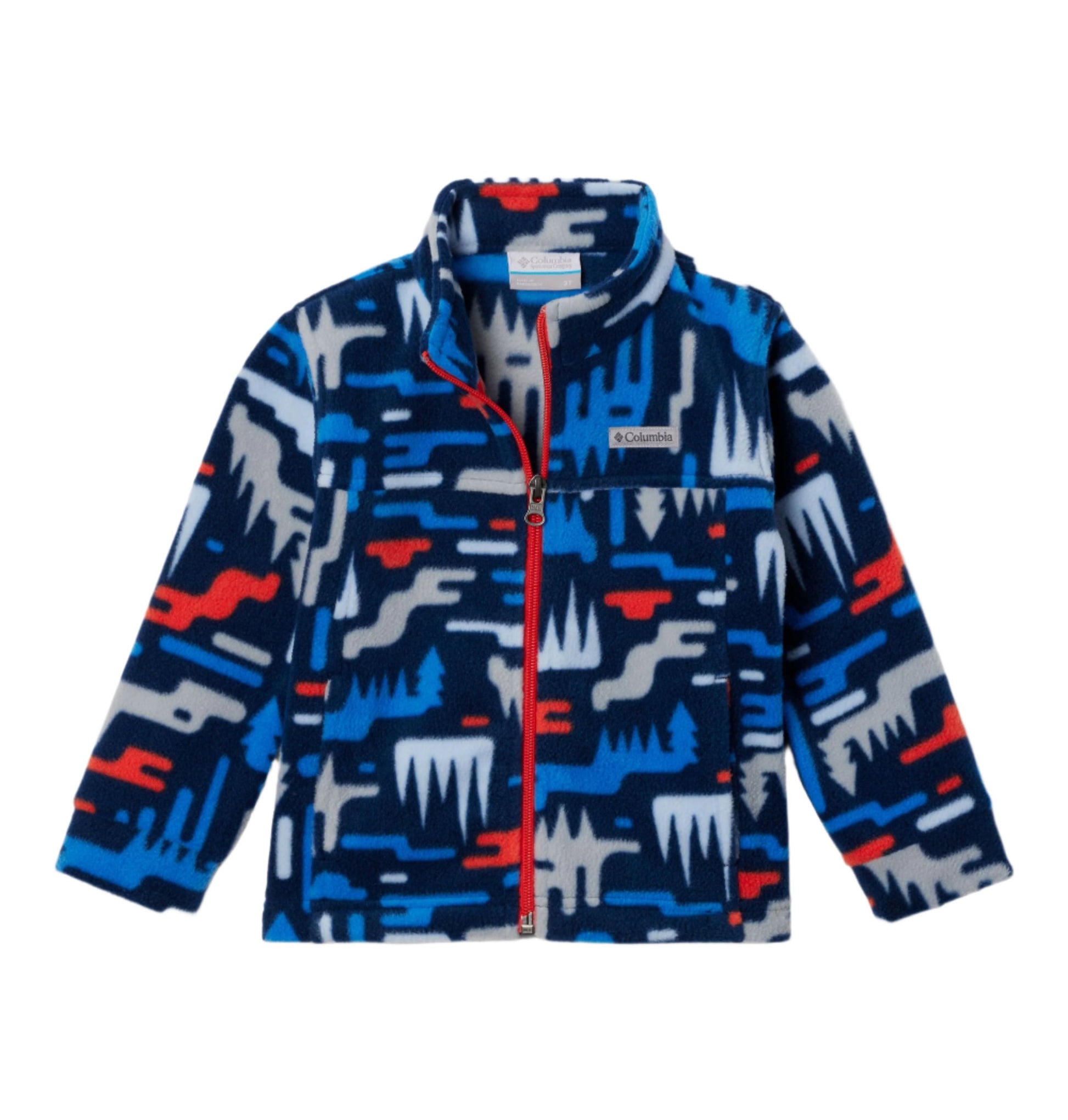 Columbia Fleece Jacket - Zing 3 (Toddler) - Collegiate Navy/Highland-Mountain Baby