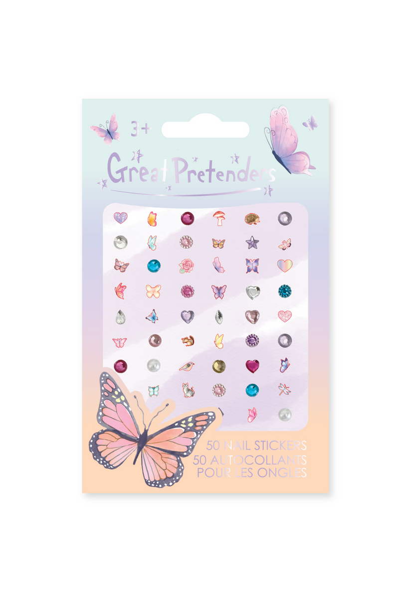 Great Pretenders Jewelry - Butterfly Nail Sticker Sheet-Mountain Baby