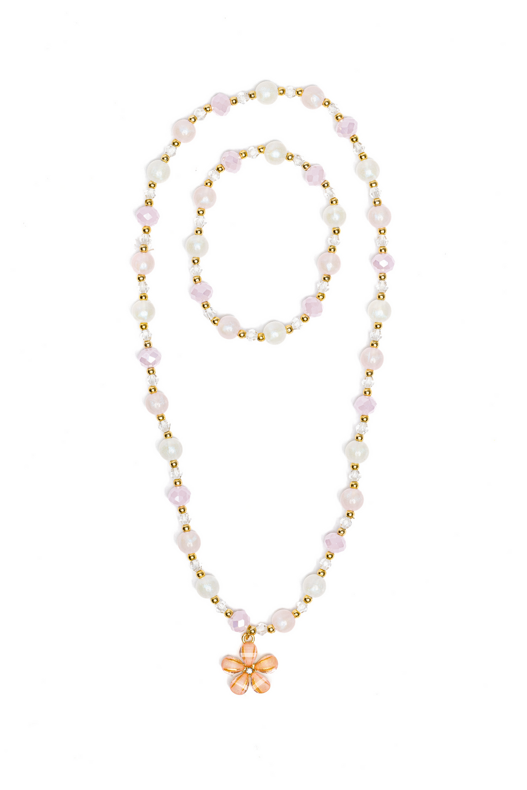 Great Pretenders Jewelry - Beautiful Bloom Necklace & Bracelet Set-Mountain Baby