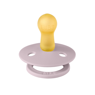 BIBS COLOUR Original Natural Latex Pacifier 2pk - Round - Dusky Lilac-Mountain Baby