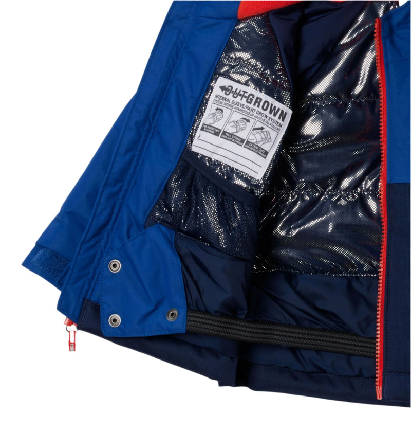 Columbia Jacket - Alpine Action 3 (Toddler) - Collegiate Navy Melange/Mountain Blue-Mountain Baby