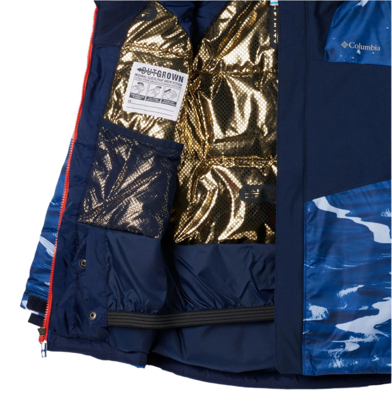 Columbia Jacket - Mighty Mogul 3 (Youth) - Mountain Blue Windblown/Collegiate Navy-Mountain Baby