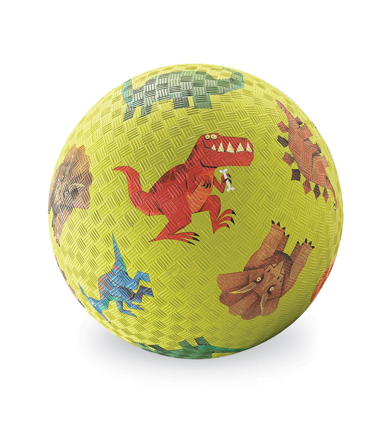 Crocodile Creek Rubber Playground Ball - Green Dinos-Mountain Baby