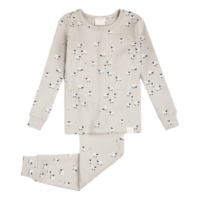 Petit Lem PJ Set - Fluffy Sheep-Mountain Baby