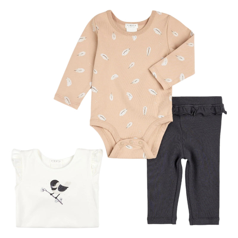 Petit Lem Newborn 3 Pc Set - Chickadee-Mountain Baby