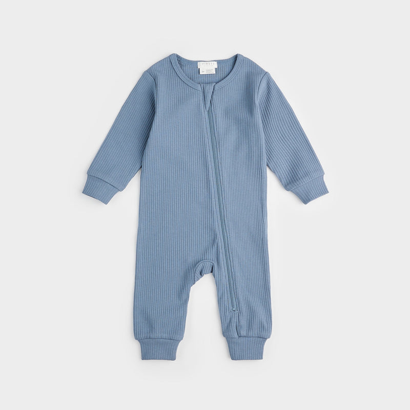 Petit Lem Zip Sleeper - Royal Blue Modal-Mountain Baby