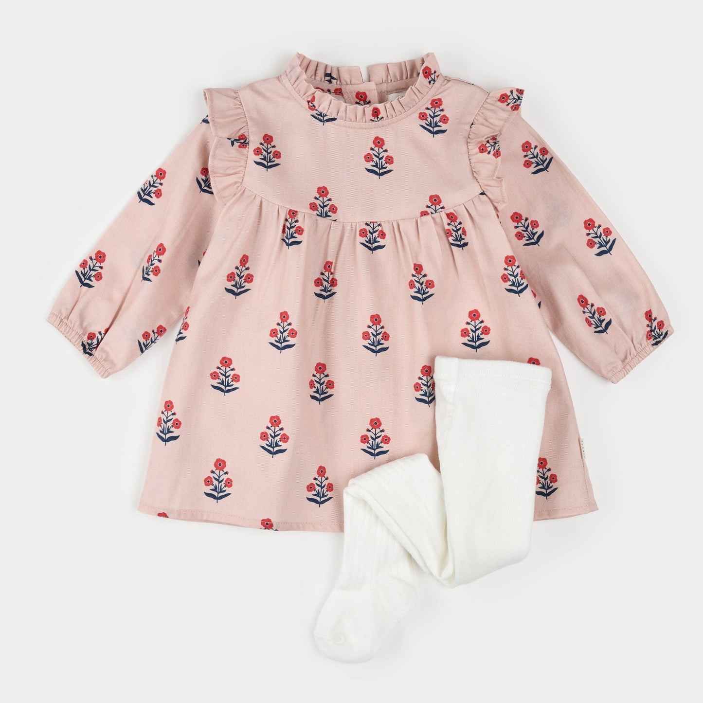 Petit Lem Dress Set - Poppy Print-Mountain Baby