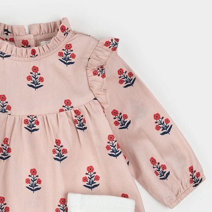 Petit Lem Dress Set - Poppy Print-Mountain Baby