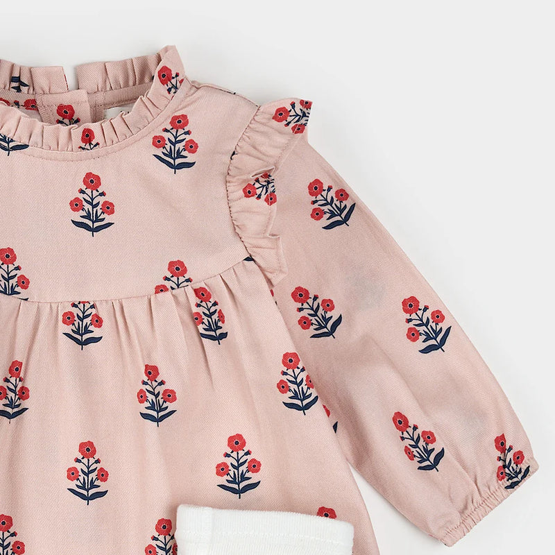 Petit Lem Dress Set - Poppy Print-Mountain Baby
