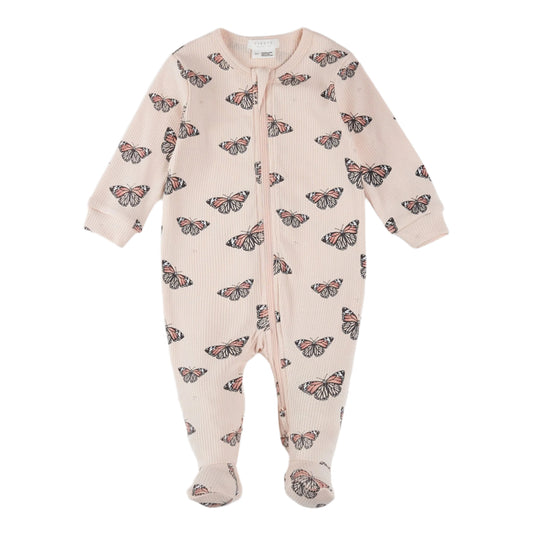Petit Lem Ribbed Zip Sleeper - Monarch-Mountain Baby