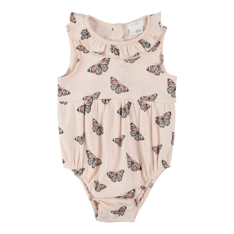 Petit Lem Bubble Romper - Monarch-Mountain Baby