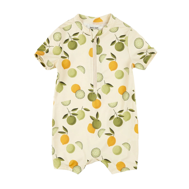 Petit Lem Swim Romper - Citrus-Mountain Baby