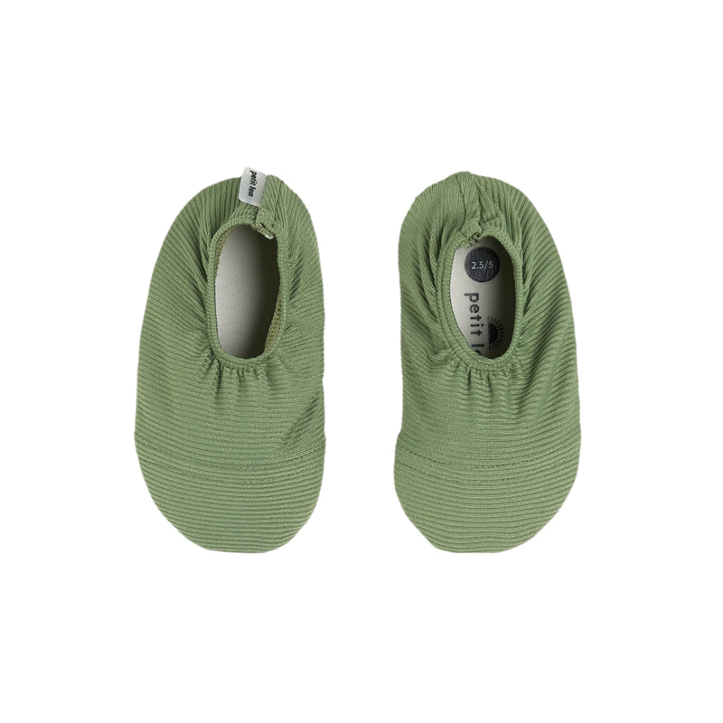 Petit Lem Ribbed Swim Slippers - Pear-Mountain Baby