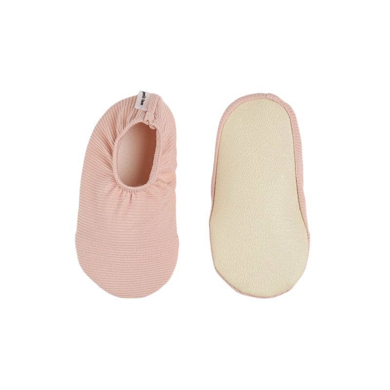 Petit Lem Ribbed Swim Slippers - Rose Quartz-Mountain Baby