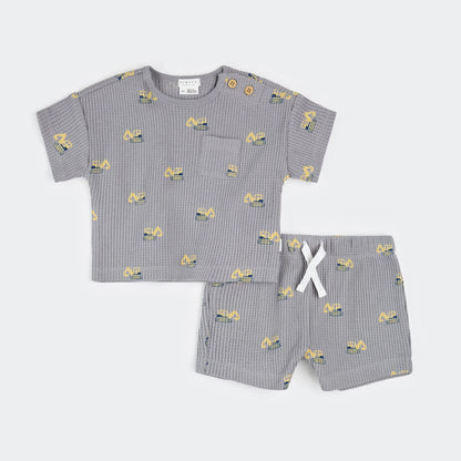 Petit Lem 2 Pc Set - Diggers on Cement-Mountain Baby