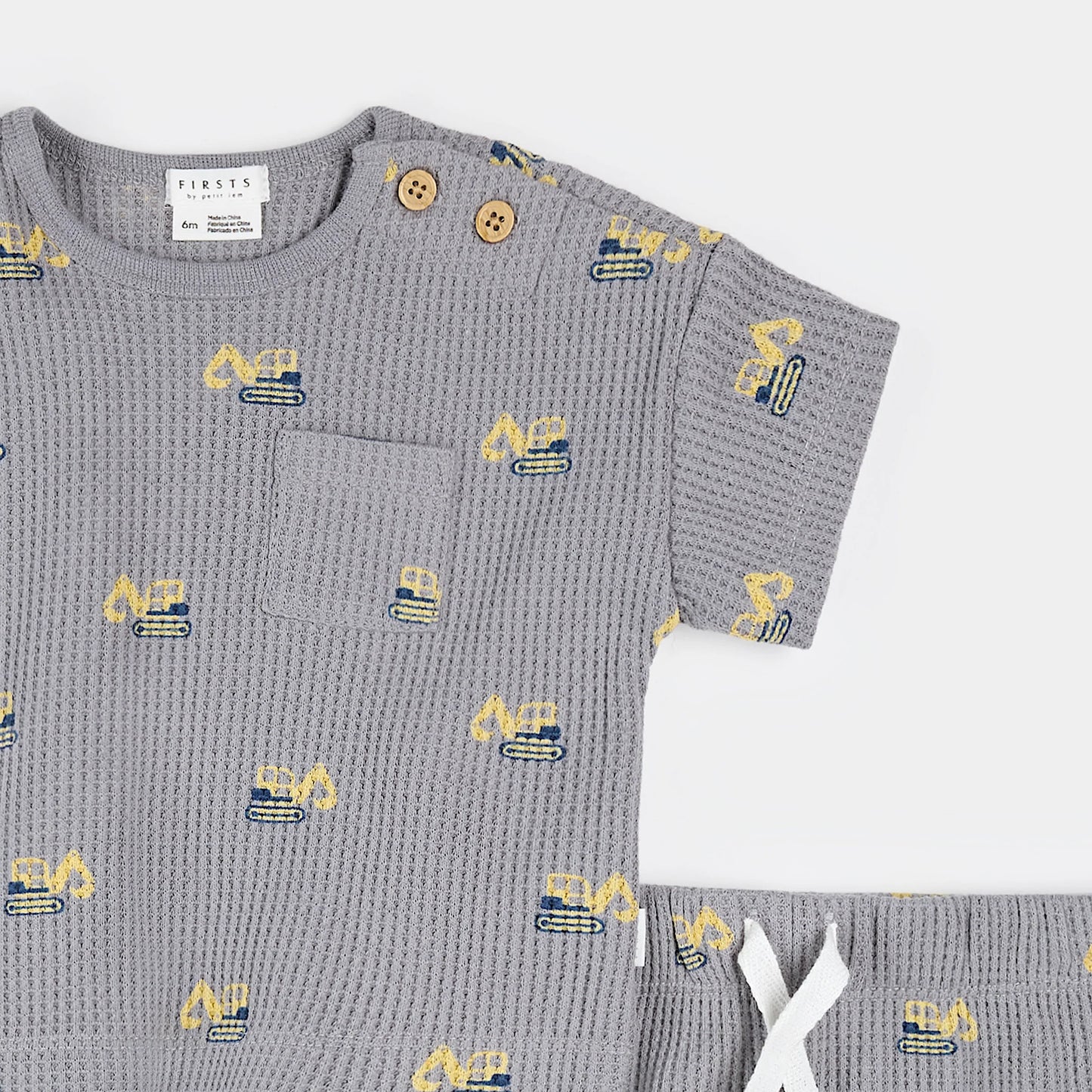 Petit Lem 2 Pc Set - Diggers on Cement-Mountain Baby