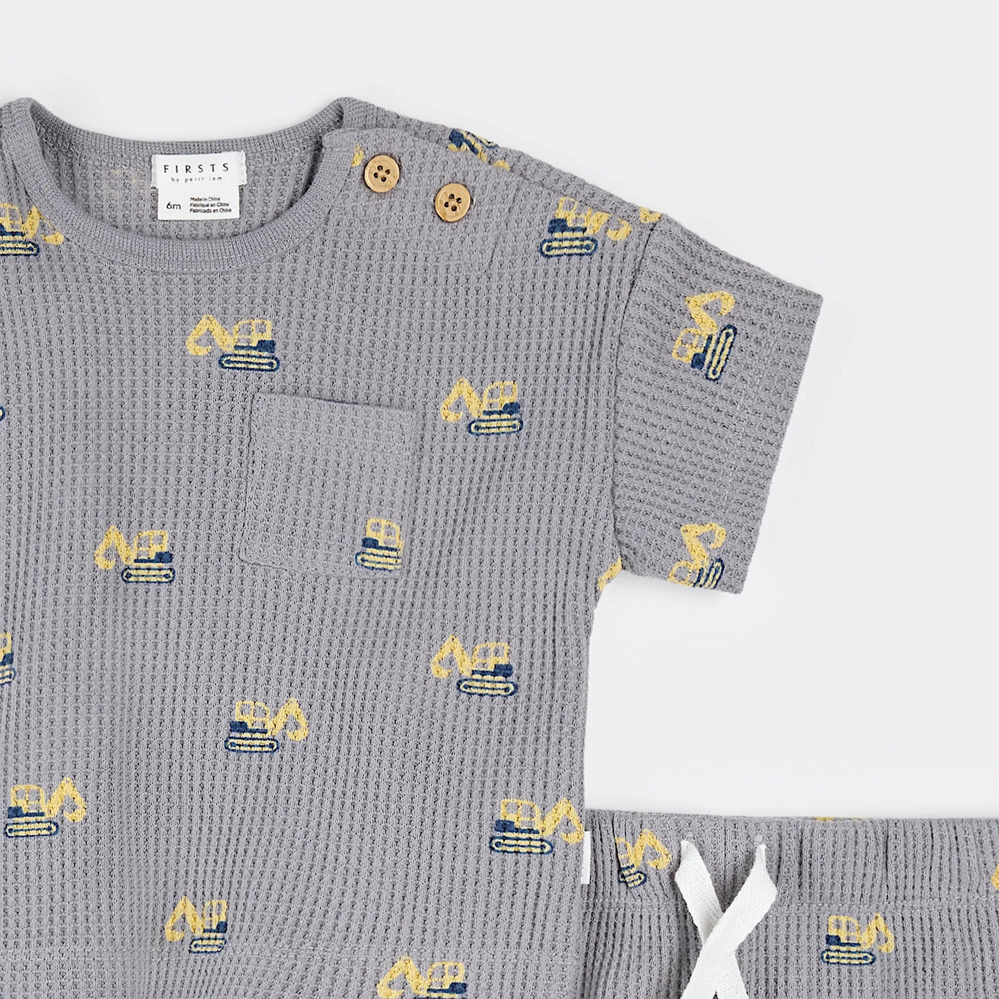 Petit Lem 2 Pc Set - Diggers on Cement-Mountain Baby