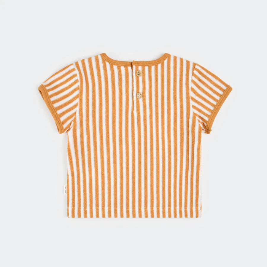 Petit Lem 2 Pc Set - Tan Stripe-Mountain Baby