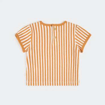 Petit Lem 2 Pc Set - Tan Stripe-Mountain Baby