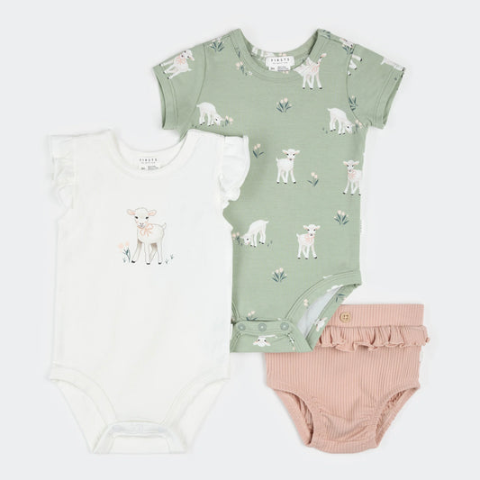 Petit Lem 3 Pc Set - Little Lambs-Mountain Baby