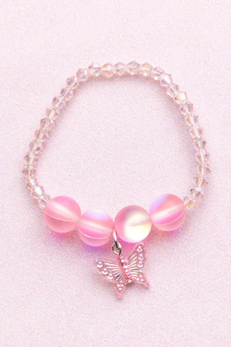 Great Pretenders Jewelry - Boutique Holo Pink Crystal Bracelet-Mountain Baby
