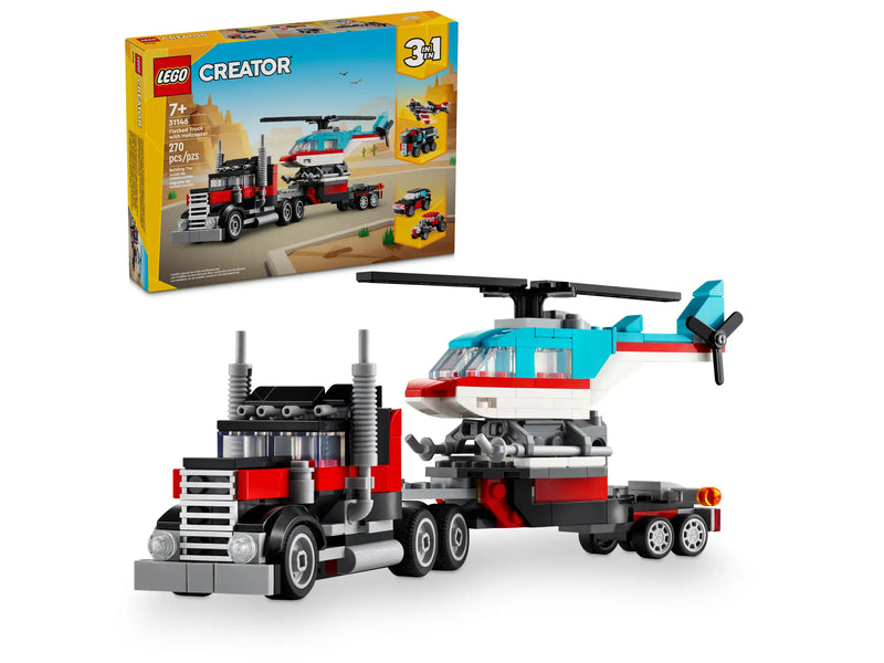 Lego Creator - Flatbed Truck with Helicopter 31146-Mountain Baby