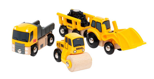 Brio Train Set - Construction Vehicles-Mountain Baby