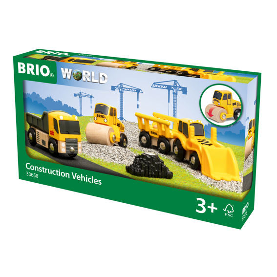 Brio Train Set - Construction Vehicles-Mountain Baby