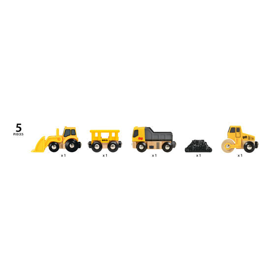 Brio Train Set - Construction Vehicles-Mountain Baby