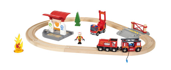 Brio Train Set - Firefighter Set-Mountain Baby