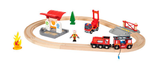Brio Train Set - Firefighter Set-Mountain Baby