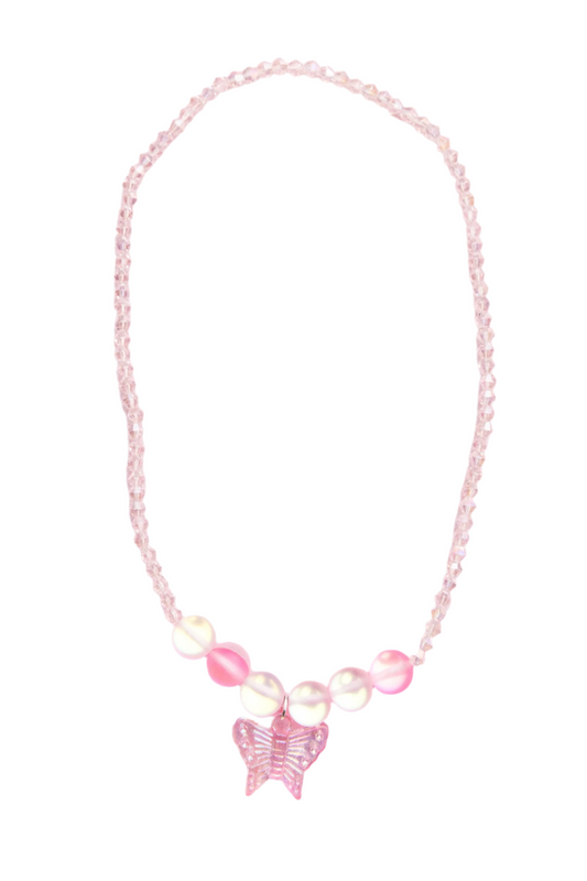 Great Pretenders Jewelry - Holo Pink Crystal Necklace-Mountain Baby