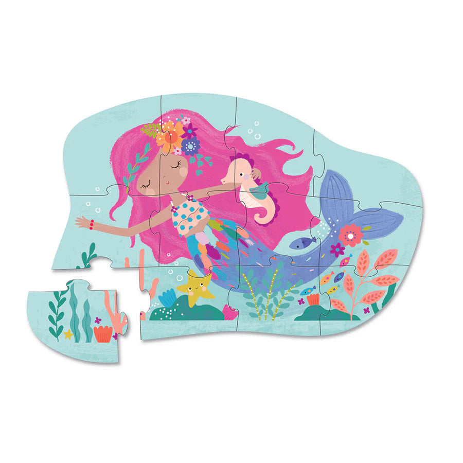 Crocodile Creek Puzzle - Mini 12pc - Mermaid Dreams-Mountain Baby