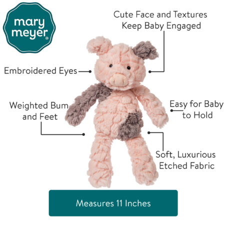 Mary Meyer Putty Nursery Plush Animals - Piglet-Mountain Baby