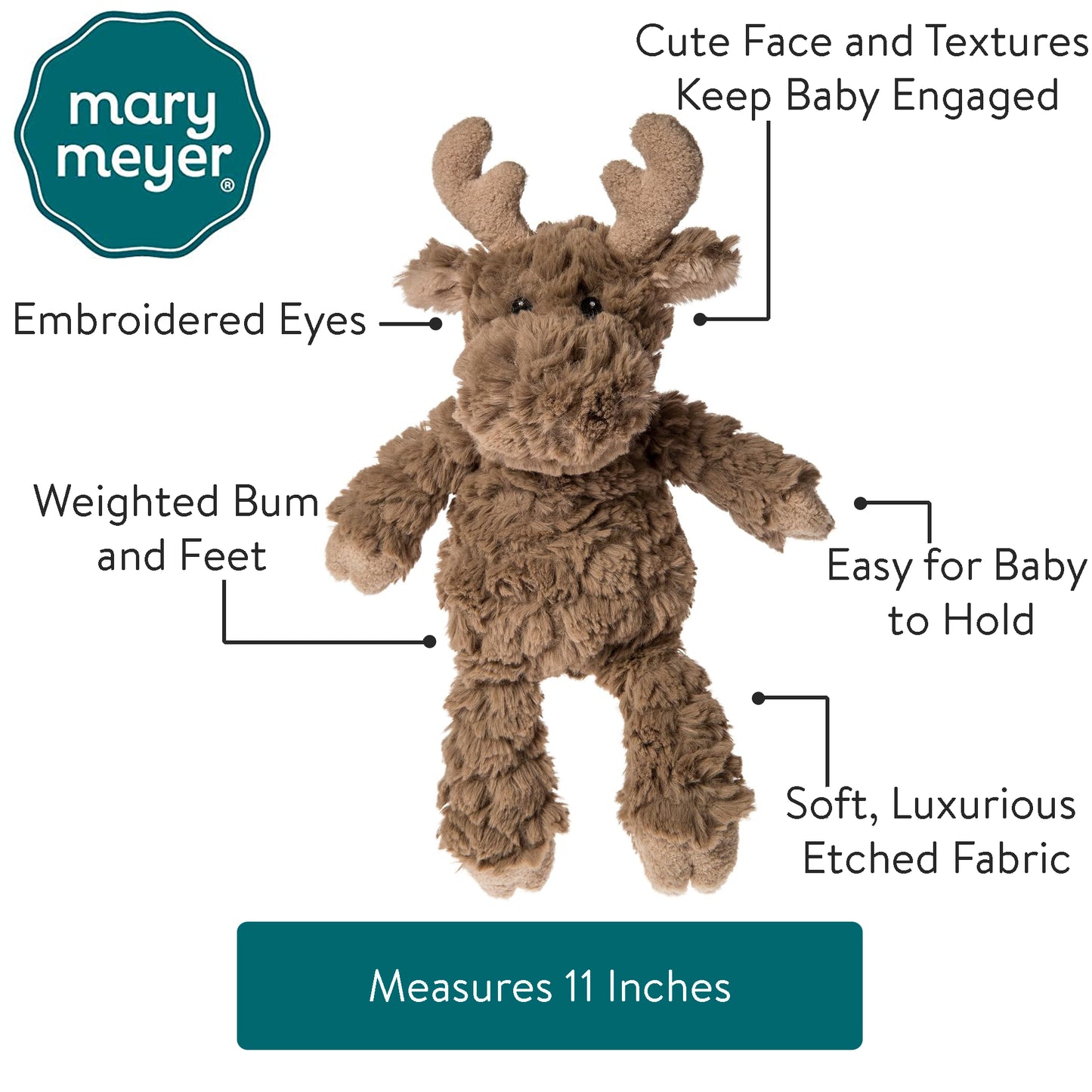 Mary Meyer Putty Nursery Plush Animals - Moose-Mountain Baby