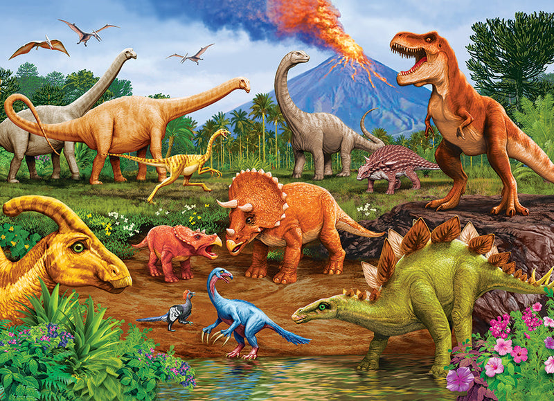 Cobble Hill Puzzle - 350pc Family - Dinos-Mountain Baby