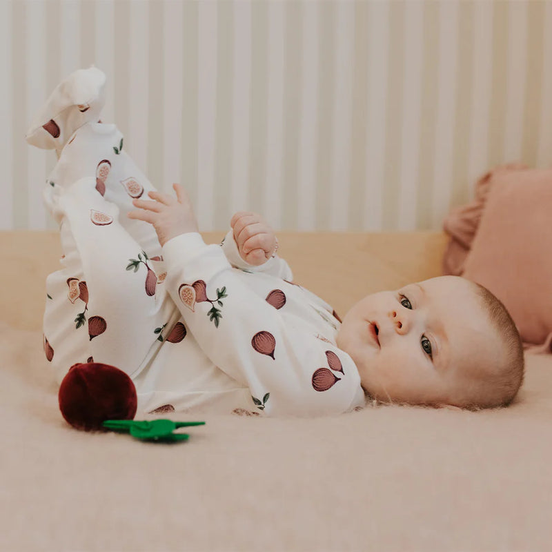 Petit Lem Footed Sleeper - Fig Print-Mountain Baby