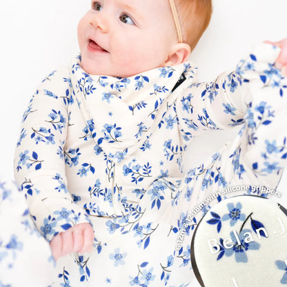 Belan.J Footed Zipper Sleeper - Bluebells-Mountain Baby
