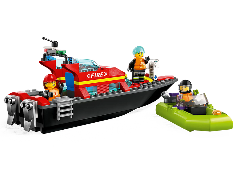 Lego City - Fire Rescue Boat 60373-Mountain Baby
