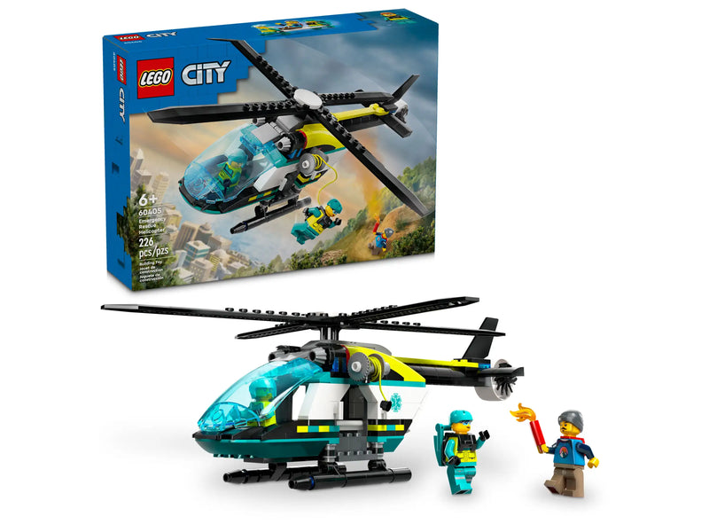 Lego City - Emergency Rescue Helicopter 60405-Mountain Baby