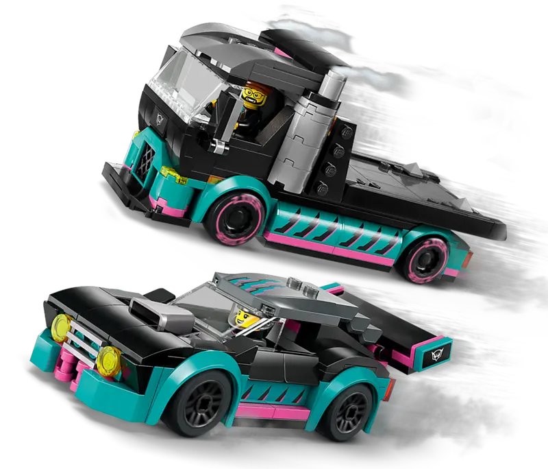 Lego City - Race Cae and Car Truck Carrier 60406-Mountain Baby