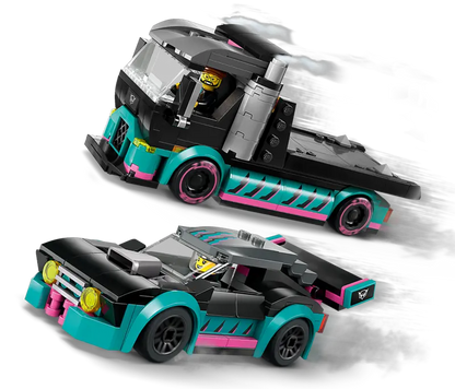 Lego City - Race Cae and Car Truck Carrier 60406-Mountain Baby