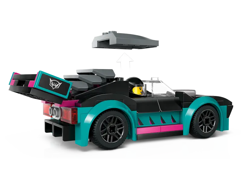 Lego City - Race Cae and Car Truck Carrier 60406-Mountain Baby