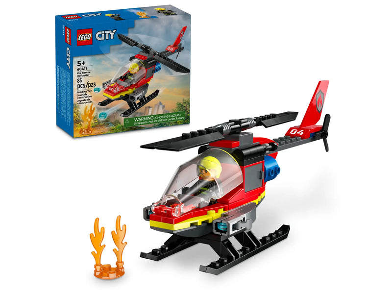 Lego City - Fire Rescue Helicopter 60411-Mountain Baby