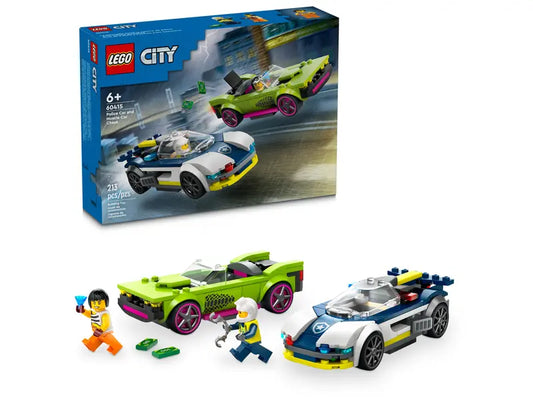 Lego City -Police Car and Muscle Car Chase 60415-Mountain Baby
